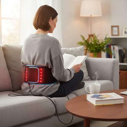 Ceinture de luminothérapie LED rouge et infrarouge, 850nm, 660nm, soulagement des maux de dos, brûlure des graisses, Machine amincissante, coussin chauffant pour tout le corps